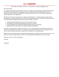 Best Adoptions Social Worker Cover Letter Examples Livecareer