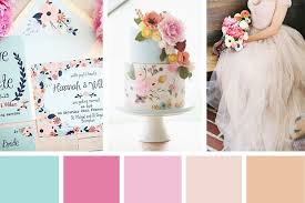 Shop 1000s of colorful modern party supplies and balloons. Floral Whimsy A Pretty Pastel Wedding Palette Onefabday Com