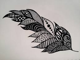 feather zentangle sf sharpie drawings sharpie designs cool designs to draw
