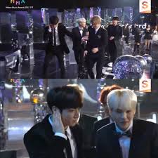 Suga S Bodyguard Jungkook At Mma 2017 I Love Bts Bts Faith In Humanity
