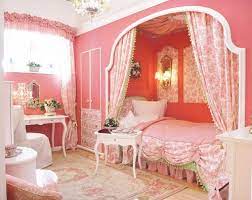 In this bedroom designed by sarah sherman samuel, a vintage rug boasting rosy pink, deep indigo, and pale orange hues lends a welcome pop of color to an otherwise neutral space. Pink Vintage Bedroom 3 More Bubblegum Here S K Y W A L K E R Paris Decor Bedroom Paris Themed Bedroom Girls Bedroom Paint