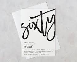 Black And White Invitation Card 60th Invitation For Men Simple 60th Invitations Black And White Invitations Elegant 60th Invitation Sixty In 2020 Invitations Faux Foil Black Invitation