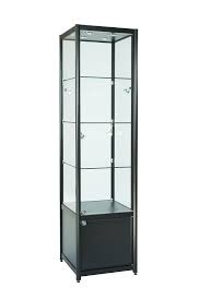 This china cabinet is perfect for displaying your favorite dishware and books in the living room or den. 800mm Glass Display Cabinet Double Door Storage