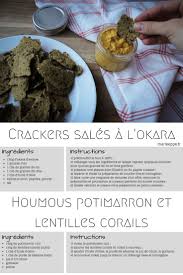 Cuisine Anti Gaspi Crackers Sales A L Okara Et Houmous De Potimarron Recettes Okara Potimarron Cuisine Et Boissons