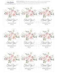 Floral Thank You Favor Tags Wedding Tags Bridal Shower Baby Etsy Wedding Favor Tags Printable Gift Tag Template Floral Favor