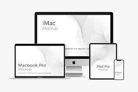 Free psd mockups templates for packaging magazine, book, stationery, apparel, device, mobile, editorial, packaging, business cards, ipad, macbook, glassware 35 Latest Apple Devices Responsive Mockups Multi Devices Mockup