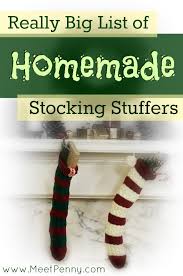 Yes, stocking stuffers are often overlooked, but they are crucial to a complete christmas experience. Really Big List Of Homemade Stocking Stuffers Diy Linky Meet Penny