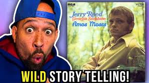 Rapper FIRST time REACTION to JERRY REED Amos Moses! WILD story telling...