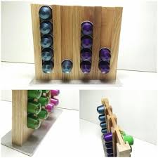 Articles Similaires A Nespresso Dosettes Porte Capsule Support Rack Presentoir Bois Sur Etsy Nespresso Capsule Holder Capsule Holder Coffee Capsule Holder