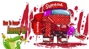 Decorate your laptops, water bottles, notebooks and windows. How To Draw Among Us Supreme Youtube