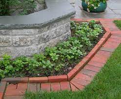 Pin By Veejay Abrams On Landscaping Brick Landscape Edging Brick Garden Outdoor Landscape Lighting