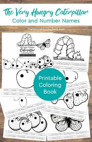 The very hungry caterpillar activities. The Very Hungry Caterpillar Printable Book Color And Number Names The Natural Homeschool