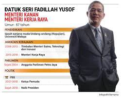 Istiadat pelantikan menteri dan timbalan menteri kerja raya 2018. Bernama Ø¯Ø± ØªÙˆÛŒÛŒØªØ± Infografik Datuk Seri Fadillah Yusof Menteri Kanan Menteri Kerja Raya