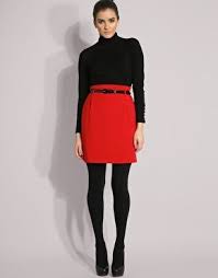 Red Skirt Red Skirt Outfits Red Skirts Red Outfit Winter