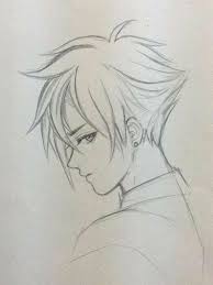 #çizim #karakalem #havalı çizimler #anime #çizimler. 53 Ideas For How To Draw Hair Anime Boy Cizim Anime Anime Erkekler