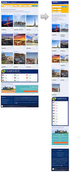 Complex Responsive Email Design From Booking Com Which Includes A Functional Search Bar Responsiveemaildesign
