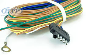 Boat trailer wiring is simple, two wire: Boat Trailer Light Wiring Harness 5 Flat 35ft To Re Wire Trailer Lights And Disc Brakes