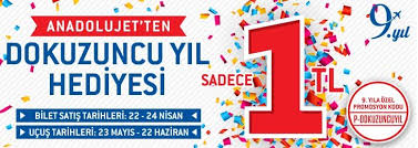 Anadolujet Ten 9 Yil Hediyesi Anadolujet