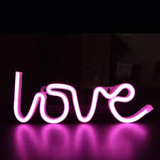 Word And Sign Neon Light Neon Words Light Words Neon Lighting