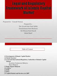 Capital markets and services act 2007 (order, schedule, regulation, amendments, appointment of date of coming into capital markets and services regulations 2007. Legal And Regulatory Framework Of Islamic Capital Market Islamic Banking And Finance Securities Finance