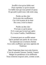 Souffrir par toi n'est pas souffrir (en duo avec francis cabrel). Calameo Poemes D Une Plume Rebelle