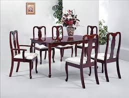 Get the best deals on queen anne style chairs. Queen Anne 7 Piece Dining Set In Cherry Finish By Crown Mark 1009t