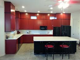 red and black kitchen decor