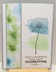 The main image is the merci flower, inked in close to cocoa craft ink on watercolor paper and heat embossed. 130 Su Happy Watercolor Ideas Stampin Up Cards Cards Cards Handmade