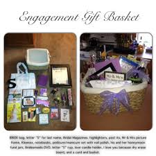Engagement Gift Basket I Made For My Brother And My Soon To Be Sister In Law Engagement Gifts Engagement Gift Baskets Gift Baskets