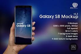 Samsung Galaxy S8 Mockup Galaxy Mockup Photoshop App Promotion