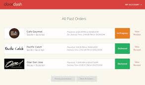 Order History From Doordash Patterntap Doordash History Web Design