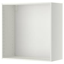 Ikea malm bed frame assembly with 4 storage boxes white/luröy. Metod White Wall Cabinet Frame 80x37x80 Cm Ikea