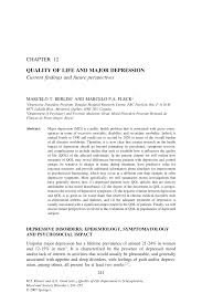The great depression began on october 29, 1929, with a market crash and only ended after over a decade of hardship and suffering. Pdf Quality Of Life And Major Depression