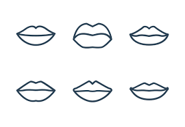 Lips Icons By Graphic Mall Business Icons Design Lips Icon