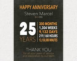 You have been an amazing colleague for all of us here, and we would love to have you around for much. 25 Year Work Anniversary Gift 10 Year Service Award Employee Etsy Work Anniversary Work Anniversary Gifts Employee Gifts