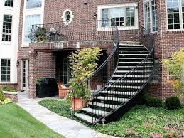 These can be placed both in indoor and outdoor areas. Curved Staircase Wrought Iron Belly Rail Great Lakes Metal Fabrication