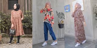 Bunga biasanya digunakan untuk mempercantik halaman atau bahkan mempercantik. 11 Ide Busana Motif Floral Ala Hijaber Putri Melati Manis Dan Romantis Pas Buat Cerahkan Hari