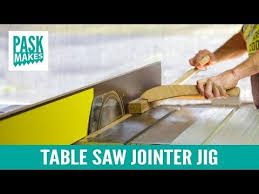 Table Saw Jointer Jig Easy To Make Youtube Table Saw Woodworking Woodworking Projects For Kids