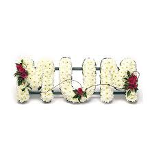 You will be dearly missed. Mum Lettering Funeral Flowers London Helensburgh Flower Shop