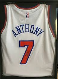 Authenticated with a certificate of authenticity by jsa. Carmelo Anthony New York Knicks Basketball Nba Original Autographed Jerseys For Sale Ebay