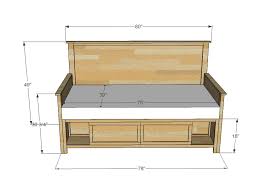 Do simple plywood head and footboard. Hailey Storage Daybed With Back And Arms Ana White