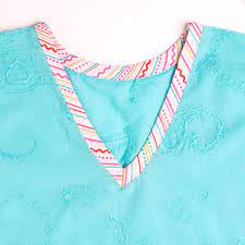Instead of having a seam at center front, which can be harder to get perfect, you just overlap the binding at center front. How To Sew A V Neck With Bias Tape Treasurie