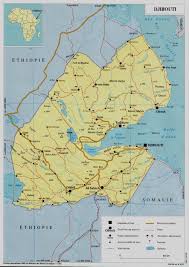 Depicted on the map is djibouti and the surrounding countries with international borders, the national capital djibouti (city), districts and district capitals, major cities and towns, main roads, airports and airstrips. Djibouti Map Djibouti