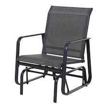 Patio Rocking Chair Uberhaus Steel Grey Rona