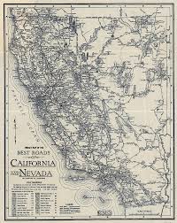 The map shows the u.s. Vintage California And Nevada Road Map Drawing By Cartographyassociates