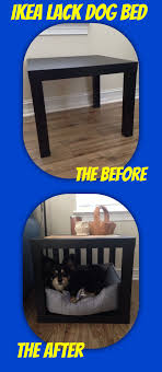 Ikea Dog Bed Hack Want An Easy Stylish Dog Bed It S Just Two Ikea Lack Tables You Know Those 7 99 Wonders You Will Asse Ikea Dog Diy Dog Crate Dog Crate