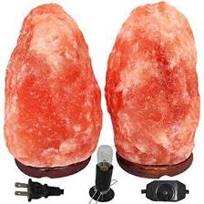 Amskart 7 8 Inch 2 Pack 5 8lbs Salt Lamp Dimmer Cord 15w Bulb Himalayan Rock Salt Lamp Unique Natural Ionic Air Salt Rock Lamp Salt Candle Holder Salt Lamp