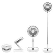 Lasko 1827 adjustable elegance and performance pedestal fan. Folding Pedestal Stand Fan Mini Telescopic Fan Usb Rechargeable Table Floor Fan Built In 7200mah Battery 4 Speeds Adjustable Height And Head Great For Office Home Outdoor Camping White Buy Online At Best