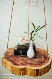 Hanging Night Stand End Table Wood Bedroom Floating Bedside Table Fixer Upper