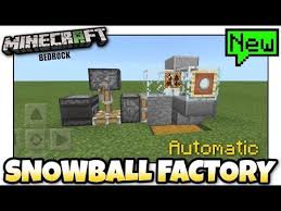 Maybe you would like to learn more about one of these? Minecraft Snowball Factory Automatic Tutorial Mcpe Xbox Bedrock Switch Youtube Minecraft Automatic Farm Minecraft Farm Minecraft Plans
